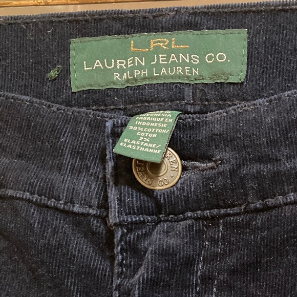 Ralph Lauren Velveteen Corduroy Jeans 14W - Picture 3 of 4